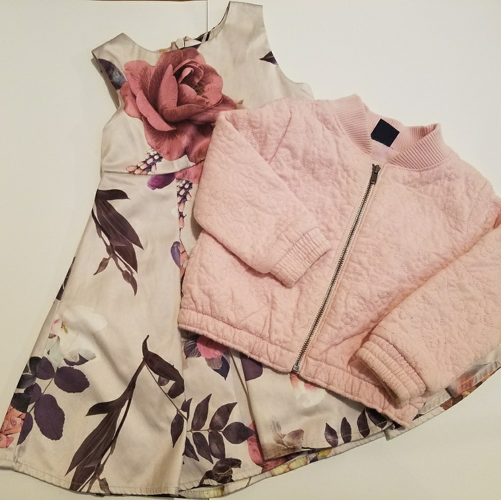 Dress/zipper set baby girl